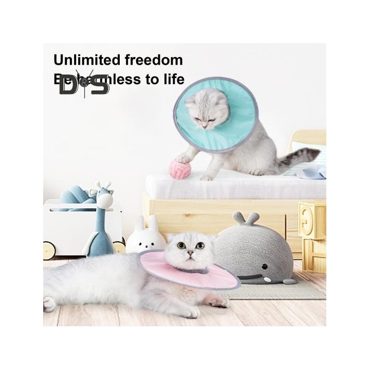 Leichtes kegelförmiges Katzenhalsband, verstellbares Design, wasserdicht, leicht zu reinigen, nach Operationen, schützendes G