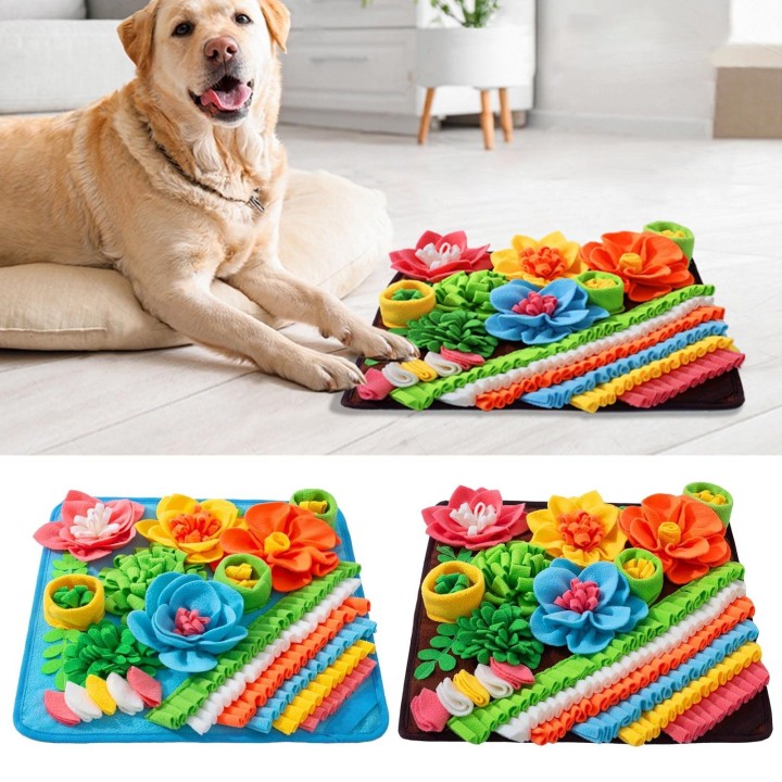 Schnüffelmatte für Hunde, Haustier-Puzzle-Spielzeug für Geruchstraining und Bewegung, weiches Polarfleece, Schnüffelmatte für
