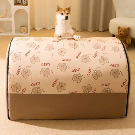 Große Hundehütte, warme Hundehütte für den Winter, abnehmbare und waschbare Hundebettnest, Tiefschlafzelt für mittelgroße und