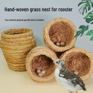 Rudin Hühnernest: Brut- und Legebox aus Stroh für die Zucht und Landschaftsgestaltung. Medium size - 1 piece upgrade