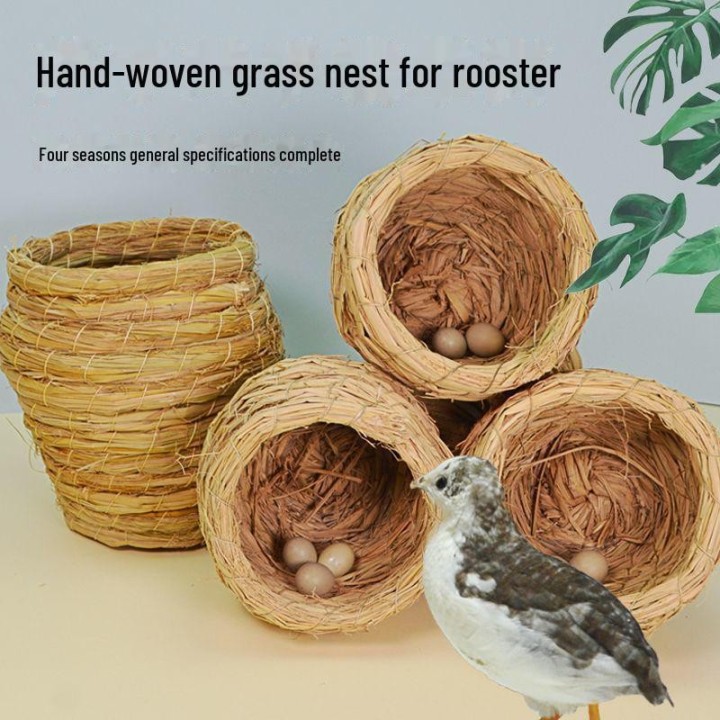 Rudin Hühnernest: Brut- und Legebox aus Stroh für die Zucht und Landschaftsgestaltung. Medium size - 1 piece upgrade