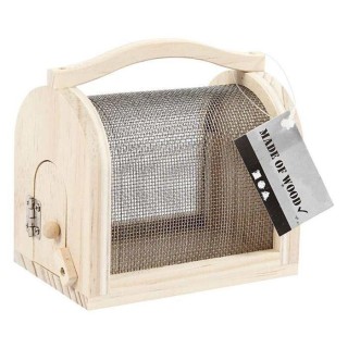 Insektenkasten aus Holz - Braun - 11 x 7,5 x 10 cm - Outdoor - Kind - Unisex