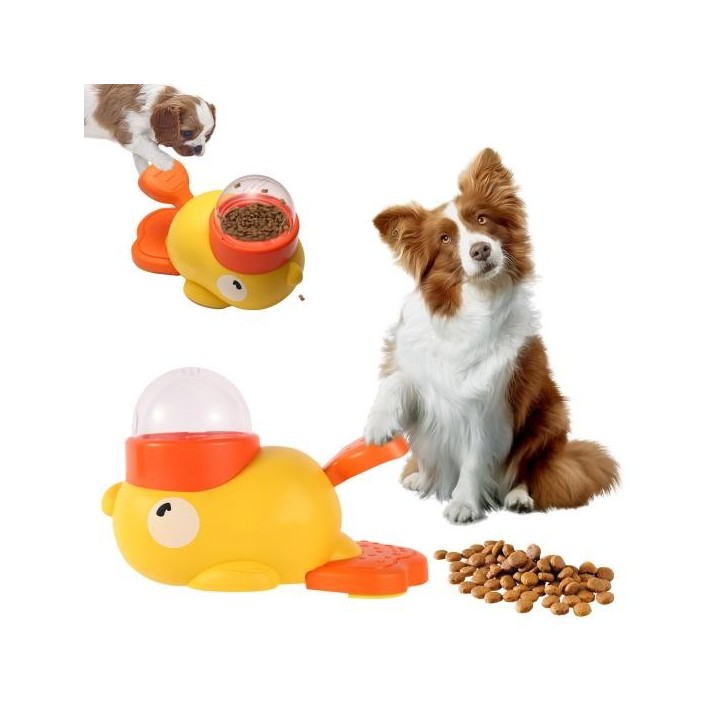 Hund Puzzle Feeder Interaktive Tiernahrung Treat Dispenser Cartoon Ente Design Pet Snack