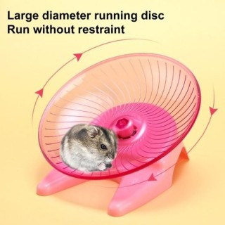 Laufrad für Hamster, leichtgängig, rotierend, für Hamster, fliegende Untertasse, Rad mit Stahlachse, Rennmäuse, Mäuse, Igel,