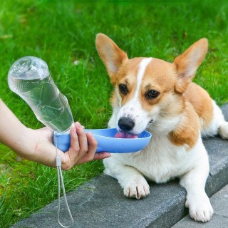 Tragbarer 450ml Hundenapf für unterwegs, Hundezubehör, Wasserflaschen für Hunde, Näpfe, Haustierbedarf für Hunde
