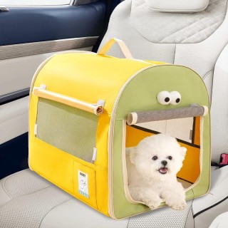 Kontrastfarbe Autozwinger Hundekäfig Vier-Jahreszeiten-Universal-Hundehütte Sommer-Haustierausflug Katzenkäfig Tragbares falt