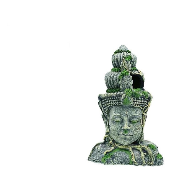 Guanyin-Bodhisattva-Statue aus Kunstharz, Aquarium-Landschaftsgestaltung, Ornament, Simulation, Kunsthandwerk, Aquarium-Dekor