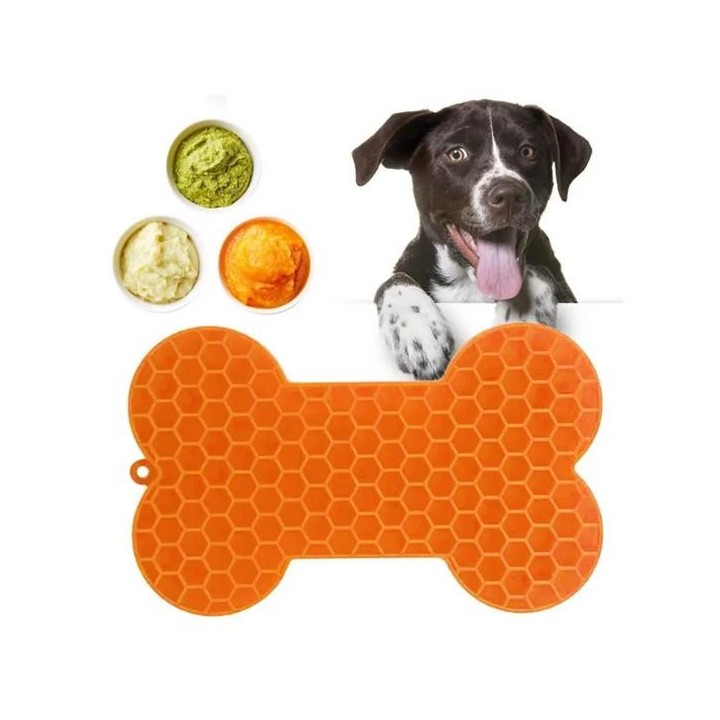 Silikon-Leckpad für Hunde, Bad, Erdnussbutter, langsames Fressen, Lecken, Futterspender, Katzen, Leckmatte, Füttern von Hunde