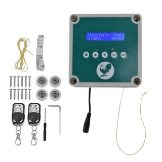 IP44 Automatischer Hühnerstall-Tür-Controller-Timer-Lichtsensor-Fernbedienung Hühnerstall-Tür