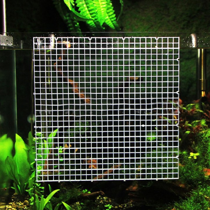 Fisch für Tankteiler Kunststoff Eierkiste für Aquarium Trennplatte Gitter Isolation Board Fisch für Tankbodenfilter T schwarz