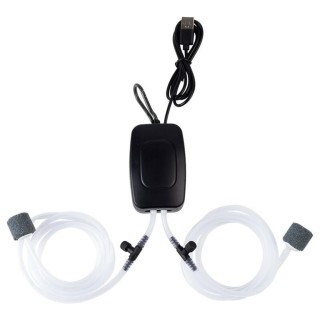 Luftpumpe für Aquarien, USB-betriebenes Luftpumpen-Set, wiederaufladbare Sauerstoffpumpe, tragbare Fischbelüfterpumpe, einste