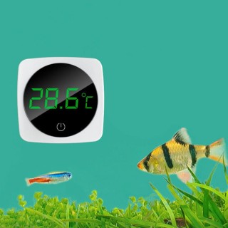 Elektronisches Temperaturmessgerät für Aquarien, multifunktionales Thermometer für Aquarien, LED-Anzeige, exquisiter kabellos