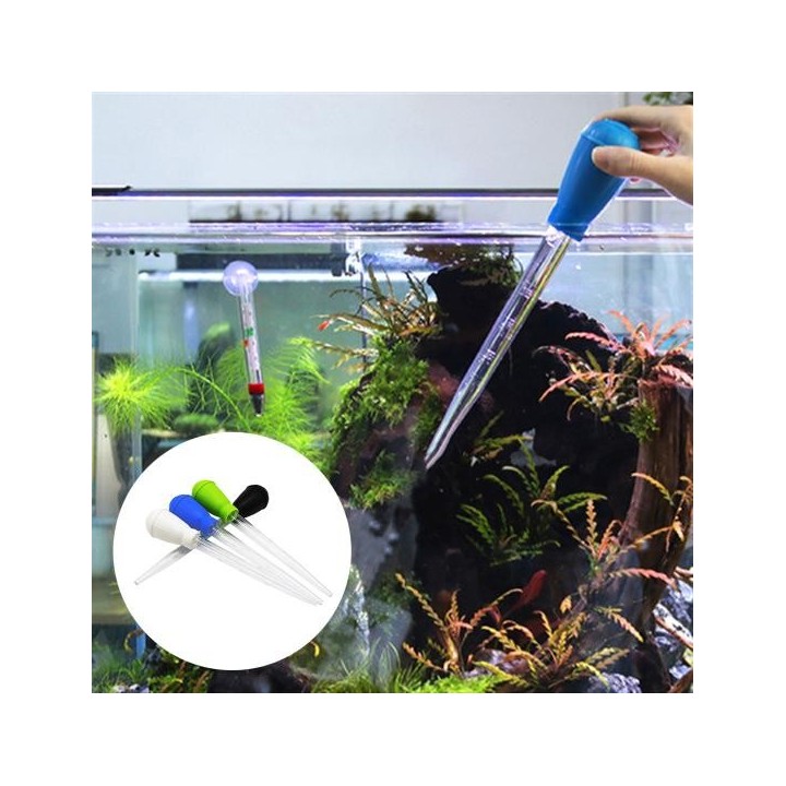 4 Stück 30 ml Reinigungsabfallentferner für Aquarien, manueller Wasserwechsel-Tropfpipette für Aquarien, multifunktionaler Öl