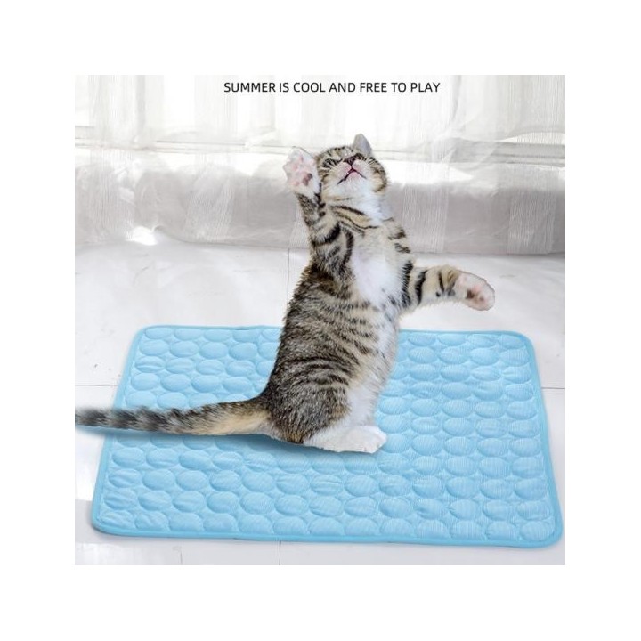 Kühlmatte für Hunde, selbstkühlendes Sommer-Haustier-Pad, tragbares Reise-Hundebett, wiederverwendbare Kühlpads, Eisseide-Sch