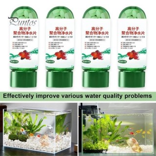 1/2/5 Stück Leistungsstarke Wasserreinigungstabletten für Aquarien, tragbare Wasserreinigungstabletten zum Entfernen von Wass