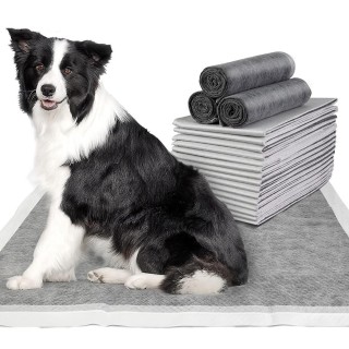 100/50/40/20PCS Saugfähige Hundewindeln Einweg-Welpentrainings-Pee-Pads Schnelltrocknende Bambuskohle-Oberflächenmatte Sauber