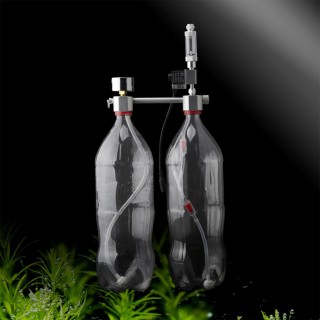 Aquarium DIY CO2 Generator System Kit CO2 Generator System mit Magnetventil Blasenzähler & Check Kohlendioxid Reaktor Kit