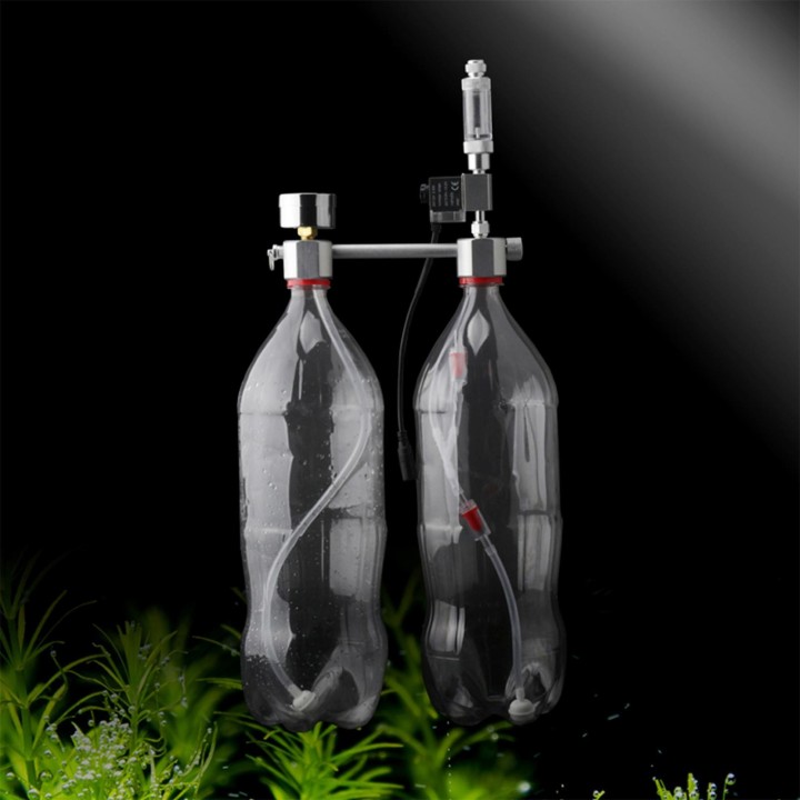 Aquarium DIY CO2 Generator System Kit CO2 Generator System mit Magnetventil Blasenzähler & Check Kohlendioxid Reaktor Kit