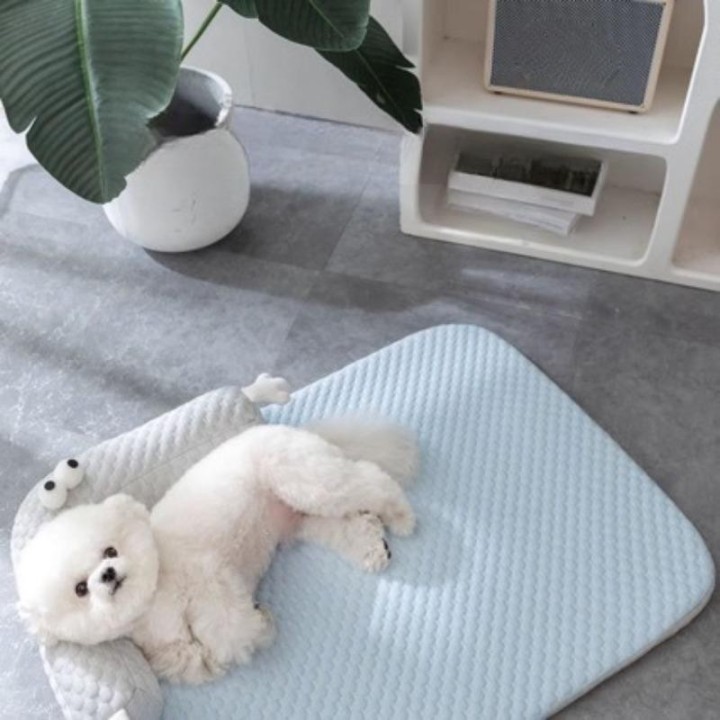 Hundeunterlagen für alle Jahreszeiten, abnehmbare und waschbare Teddy-Hundebetten für kleine und mittelgroße Hunde, Sommer-Ha