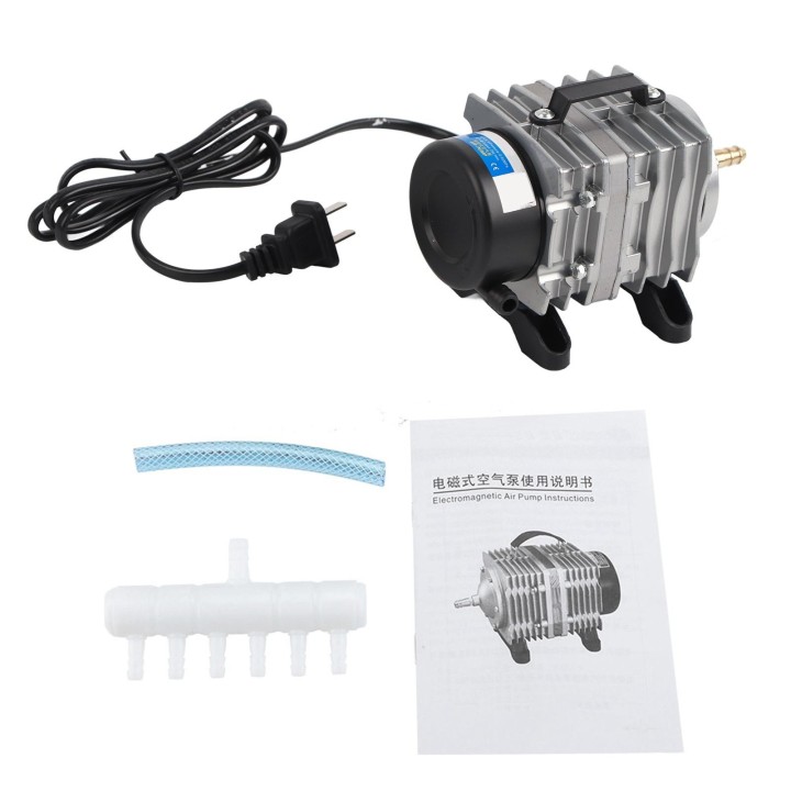 Elektromagnetische Sauerstoffpumpe für Aquarien, 18 W, 25 l/min, für Aquarien, Meeresfrüchte, Teich