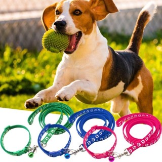 with Collar Pet Traction Rope Adjustable Chihuahua Walking Leads Cute Puppy Cat Accessories  Pet dunkelblaue