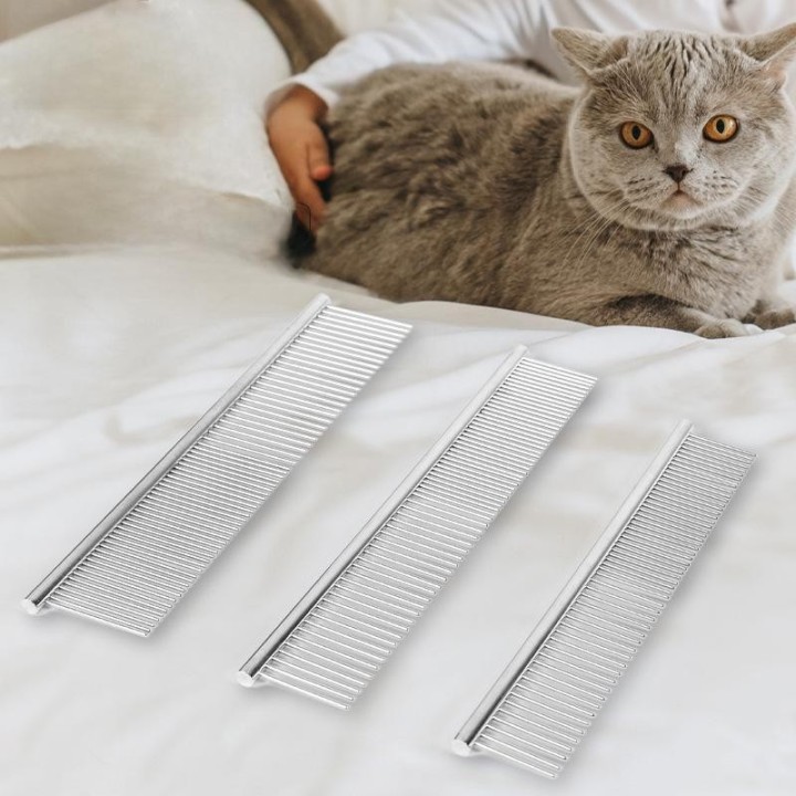 Haustierkamm: Fellpflegewerkzeug aus Stahlnadeln für Katzen und Hunde Small [bulk goods without packaging]