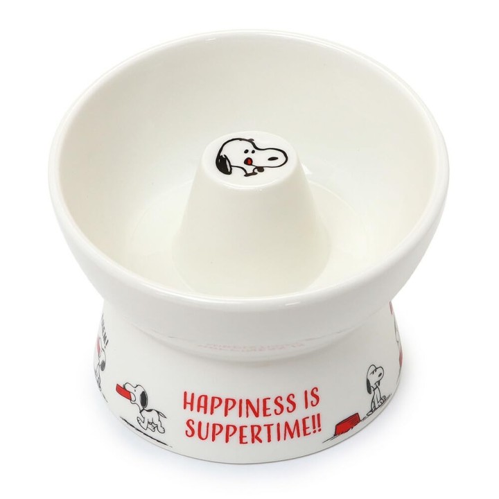 Pet Paradise Hundefutternapf, verhindert frühes Fressen, hoher Teller, Snoopy, 102-24595