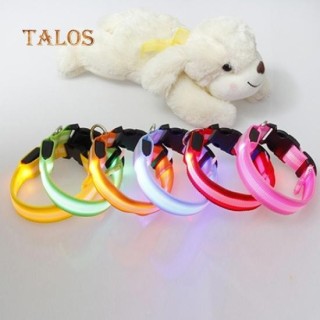Nachtsicherheits-Halsband für Welpen, Hunde und Katzen, blinkend, leuchtendes LED-Licht, verstellbar, wasserabweisend L