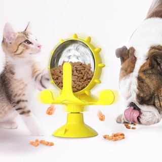 Slow Food Leaker Heimtierbedarf für Katzen, Hundespielzeug, lustige Katzen-Windmühle, Drehteller, Heimtierprodukte