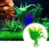 1 Stück, 15 cm, schöne künstliche Wasserpflanze aus Kunststoff, Grasgrün, 15 cm Höhe für Aquarium-Dekoration grün