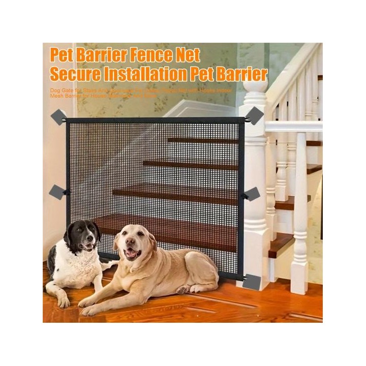 Hundegitter, Haustiergitter, Gitter für Babys und Welpen, Sicherheitszaun für den Innenbereich mit Haken für Haustreppen und