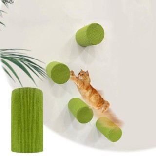 Katzenkratzbaum, Wandmontage, selbstklebender Möbelschutz, Katzenkrallen-Kratzbrett, Heimtierbedarf für Hauskatzen S kaffeebr