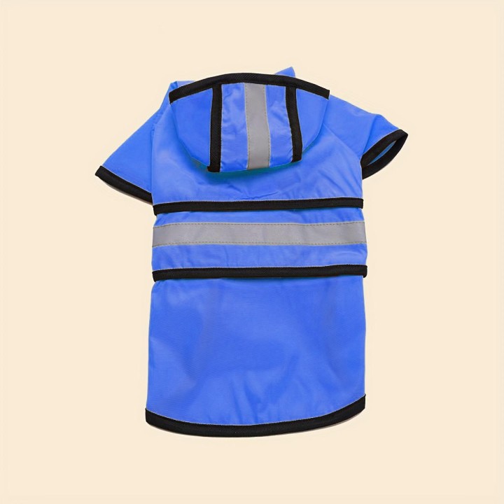 Frühling Sommer wasserdicht reflektierende kleine mittelgroße Haustier Kleidung Hund Regenmantel XS rot