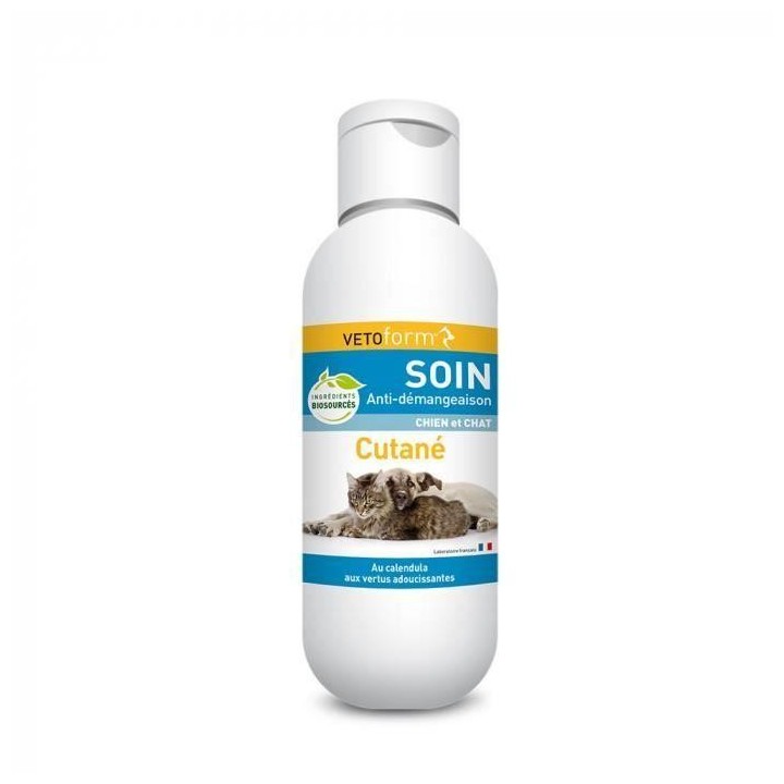 Vetoform Lait anti-démangeaisons chien et chat 125 ml