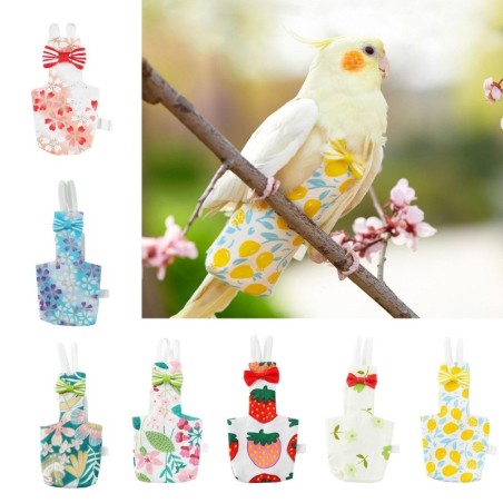 Vogelwindel, waschbar, Papageienwindel, modischer Fluganzug für Sittiche, Papageien, Kostüm, Windelkleidung für Unzertrennlic