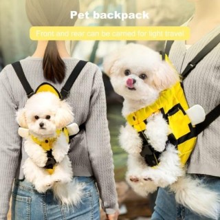 Tragerucksack für Haustiere, verstellbarer Vordertragerucksack für kleine Hunde und Katzen, atmungsaktive Brusttrage mit hera