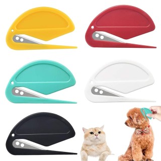 Knotenkamm für Haustiere, Knotenkamm für Hunde, Werkzeug zur Entfernung von Tierhaaren One Size weiß