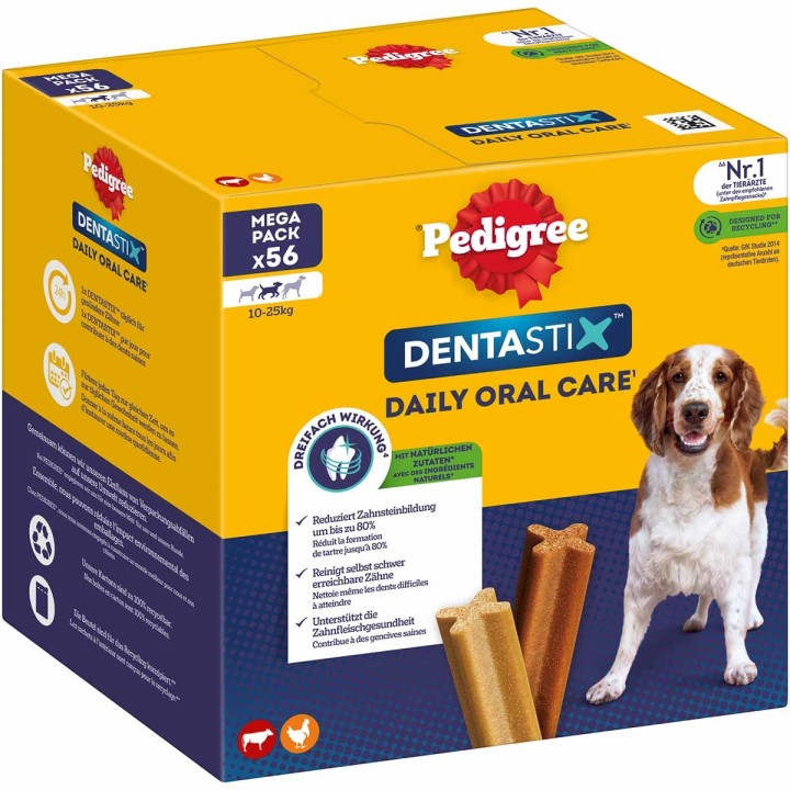 Pedigree DentaStix für mittelgroße Hunde 56 Stück