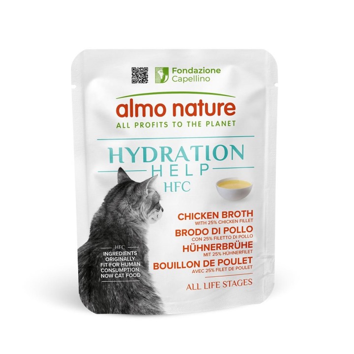 Almo Nature Hydration Help Brühe Hühner Filet 24x50g