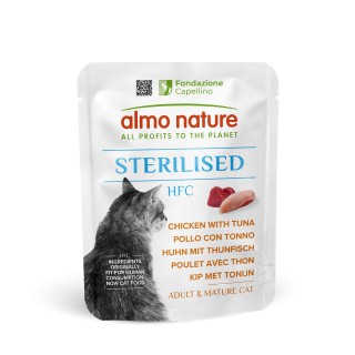 Almo Nature HFC Sterilised Huhn mit Thunfisch 24x50g