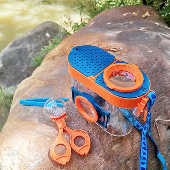 Kunststoff Bug Viewer Doppel Lupe Insekten Beobachter Kit Insekten Lernen Liefert 02