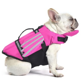 Schwimmweste für Hunde, Schwimmweste für Welpen, kleine und große Hunde, Schwimmoutfits, Badebekleidung für Husky, Französisc