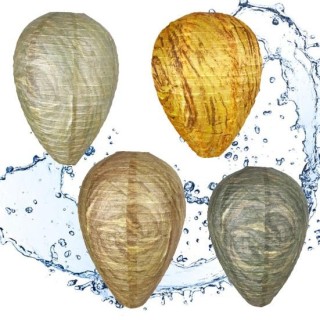 Wespennest-Lockvogel, zum Aufhängen, Bienenabwehr, Papierlaterne, 22 x 28 cm, Antrieb, Bienenstock, Wirbeltuch, umweltfreundl