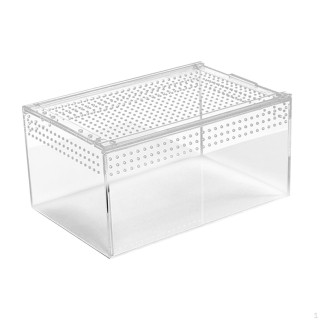 Acrylbehälter für Reptilien, Habitatbox für Schildkröten und Amphibien S