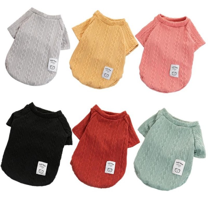 Gestrickte Hundekleidung für kleine und mittelgroße Hunde, Katzen, Pullover, warme Welpenweste, Chihuahua, Yorkies, Shih Tzu,