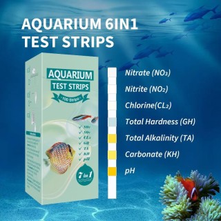 100 Stück Testpapier für ein 7-Zoll-Aquarium, Aquariumzubehör und Aquarium-Testzubehör