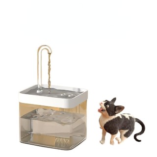 1,5 l elektrischer automatischer Wasserspender für Katzen mit Rohr, Trinknapf für Kätzchen, Umwälzfilter-Tränke, gedämpft, ve