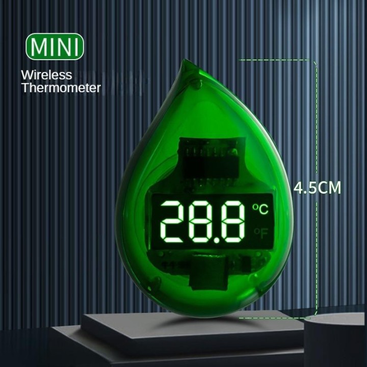 Aquarium-Thermometer, Mini, klein, elektronisch, hochpräzise, ​​LED-Heißgürtel, Fischschildkrötenbecken, extern angebrachte A