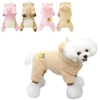 Warmer Haustier-Hundeoverall für kleine Hunde, Mantel, Kleidung, Welpenjacke, französische Bulldogge, Yorkie, Kostüm, Chihuah