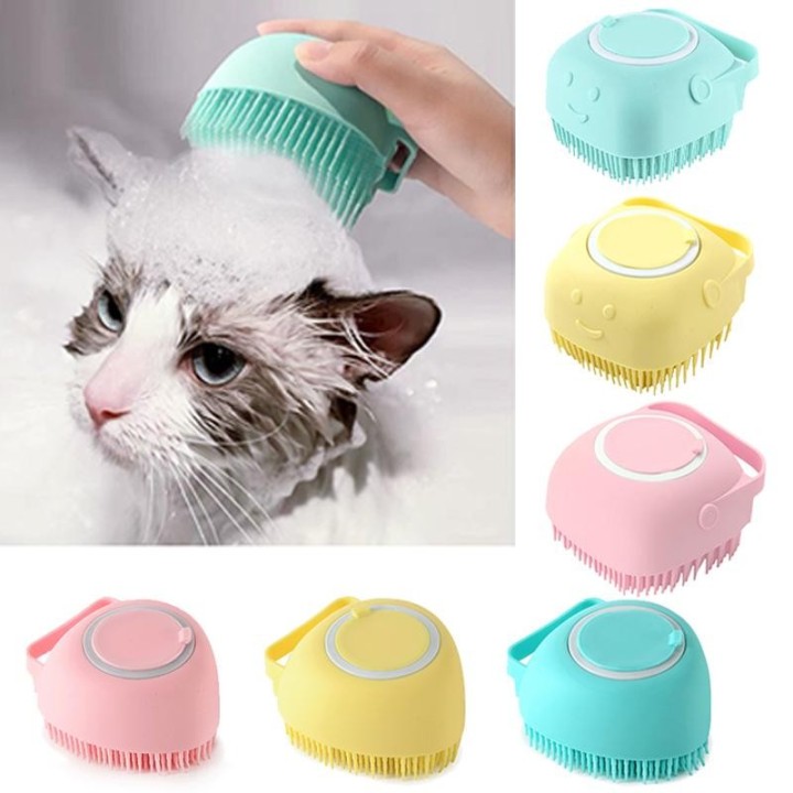 2 Teile/los Haustier Bad Massage Handschuhe Pinsel Weiche Silikon Pflege Kamm Haustier Zubehör für Hunde Katzen Badezimmer re